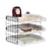 Elegant Designs Whitewash Wood Desk Organizer Letter Tray with 3 Shelves